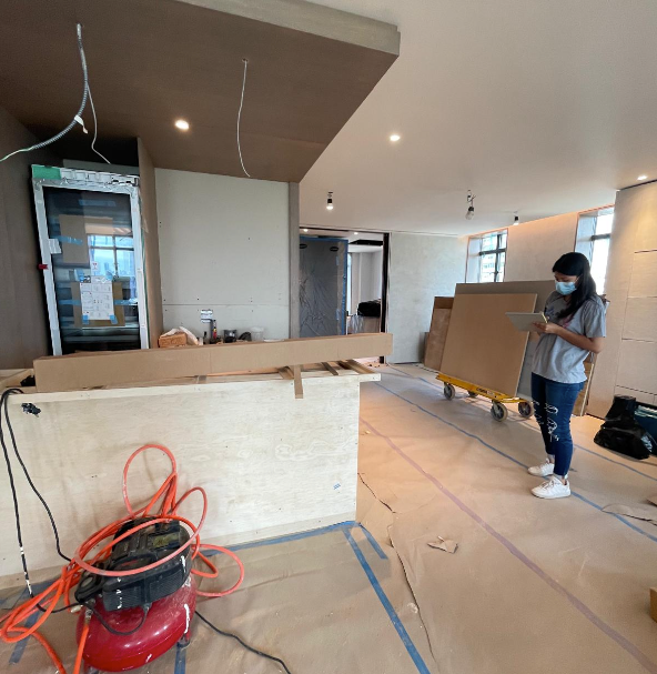 Cleaning post construction