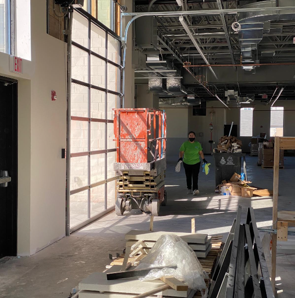 Cleaning post construction